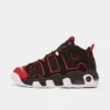 Big Kids' Nike Air More Uptempo Basketball Shoes Black/White/University Red - FB1344 001 -Default Template 7 FB1344 001 P1
