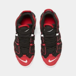 Big Kids' Nike Air More Uptempo Basketball Shoes Black/White/University Red - FB1344 001 -Default Template 7 FB1344 001 P5