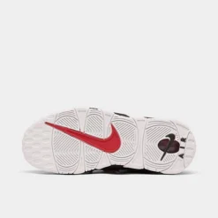 Big Kids' Nike Air More Uptempo Basketball Shoes Black/White/University Red - FB1344 001 -Default Template 7 FB1344 001 P6