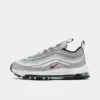 Little Kids' Nike Air Max 97 Stretch Lace Casual Shoes Metallic Silver/Varsity Red/White/Black - FB2963 001