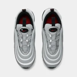 Little Kids' Nike Air Max 97 Stretch Lace Casual Shoes Metallic Silver/Varsity Red/White/Black - FB2963 001 -Default Template 7 FB2963 001 P5