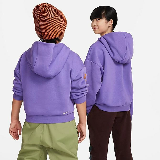 Kids' Nike ACG Icon Fleece Pullover Hoodie Action Grape/Gridiron/Light Lemon Twist/Monarch - FB4343 542 5 Kids' Nike ACG Icon Fleece Pullover Hoodie Action Grape/Gridiron/Light Lemon Twist/Monarch - FB4343 542 - Image 3