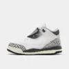 Nike Kids' Toddler Air Jordan Retro 3 Basketball Shoes White/Black/Iron/Light Ash Grey - FB4415 100 -Default Template 7 FB4415 100 P1