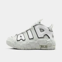 Little Kids' Nike Air More Uptempo Basketball Shoes Photon Dust/White/Black/Metallic Silver - FD0023Â 001