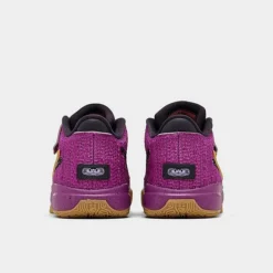Little Kids' Nike LeBron 20 SE Stretch Lace Basketball Shoes Vivid Purple/Metallic Gold/Black - FD0208 500 -Default Template 7 FD0208 500 P4
