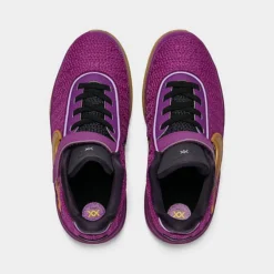 Little Kids' Nike LeBron 20 SE Stretch Lace Basketball Shoes Vivid Purple/Metallic Gold/Black - FD0208 500 -Default Template 7 FD0208 500 P5