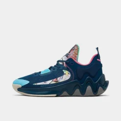 Big Kids' Nike Giannis Immortality 2 SE Basketball Shoes Valerian Blue/Green Glow/Pinksicle - FD0213Â 400