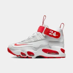 Big Kids' Nike Air Griffey Max 1 Casual Shoes Pure Platinum/University Red/White - FD1025Â 043