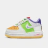Kids' Toddler Nike Air Force 1 LV8 Casual Shoes White/White/Space Purple/Sundial/Action Green/Sea Coral - FD1037 100 -Default Template 7 FD1037 100 P1