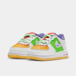 Kids' Toddler Nike Air Force 1 LV8 Casual Shoes White/White/Space Purple/Sundial/Action Green/Sea Coral - FD1037 100 9 Kids' Toddler Nike Air Force 1 LV8 Casual Shoes White/White/Space Purple/Sundial/Action Green/Sea Coral - FD1037 100 -Default Template 7 FD1037 100 P2