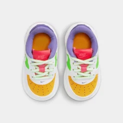 Kids' Toddler Nike Air Force 1 LV8 Casual Shoes White/White/Space Purple/Sundial/Action Green/Sea Coral - FD1037 100 11 Kids' Toddler Nike Air Force 1 LV8 Casual Shoes White/White/Space Purple/Sundial/Action Green/Sea Coral - FD1037 100 -Default Template 7 FD1037 100 P4