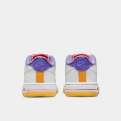 Kids' Toddler Nike Air Force 1 LV8 Casual Shoes White/White/Space Purple/Sundial/Action Green/Sea Coral - FD1037 100 12 Kids' Toddler Nike Air Force 1 LV8 Casual Shoes White/White/Space Purple/Sundial/Action Green/Sea Coral - FD1037 100 -Default Template 7 FD1037 100 P5