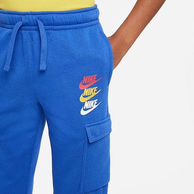 Boys' Nike Sportswear Standard Issue Fleece Cargo Jogger Pants Game Royal - FD1200 480 6 Boys' Nike Sportswear Standard Issue Fleece Cargo Jogger Pants Game Royal - FD1200 480 - Image 4