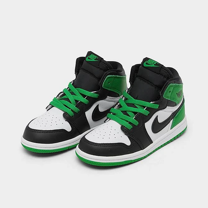 Nike Kids' Toddler Air Jordan Retro 1 High OG Casual Shoes Black/Lucky Green/White - FD1413 031 4 Nike Kids' Toddler Air Jordan Retro 1 High OG Casual Shoes Black/Lucky Green/White - FD1413 031 - Image 2