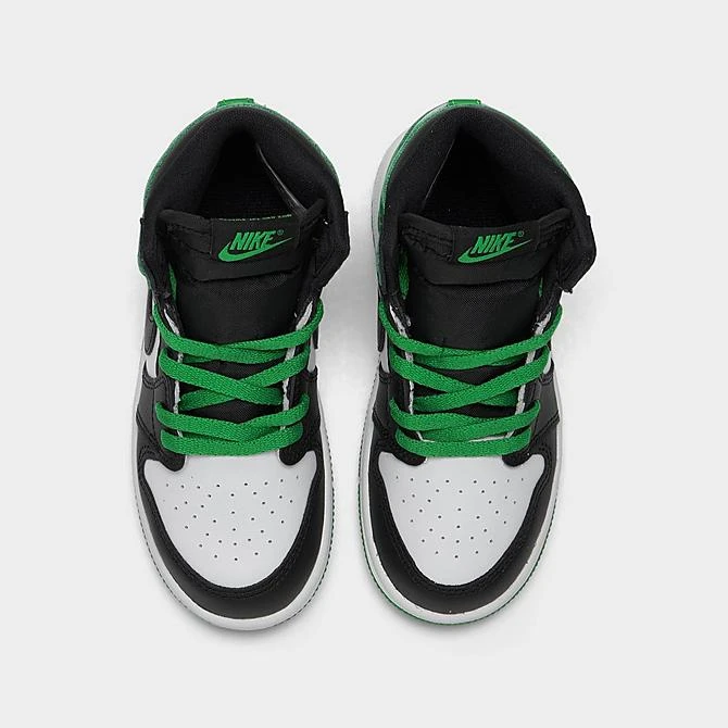Nike Kids' Toddler Air Jordan Retro 1 High OG Casual Shoes Black/Lucky Green/White - FD1413 031 7 Nike Kids' Toddler Air Jordan Retro 1 High OG Casual Shoes Black/Lucky Green/White - FD1413 031 - Image 5