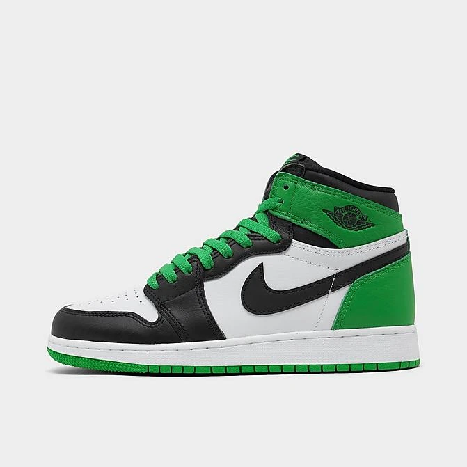Nike Big Kids' Air Jordan Retro 1 High OG Casual Shoes Black/Lucky Green/White - FD1437 031 3 Nike Big Kids' Air Jordan Retro 1 High OG Casual Shoes Black/Lucky Green/White - FD1437 031