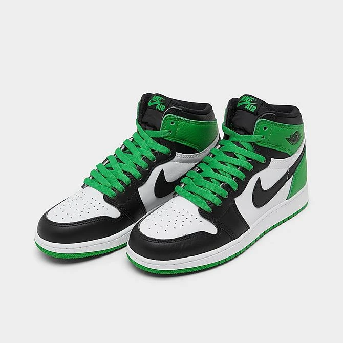 Nike Big Kids' Air Jordan Retro 1 High OG Casual Shoes Black/Lucky Green/White - FD1437 031 4 Nike Big Kids' Air Jordan Retro 1 High OG Casual Shoes Black/Lucky Green/White - FD1437 031 - Image 2