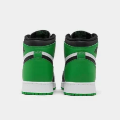 Nike Big Kids' Air Jordan Retro 1 High OG Casual Shoes Black/Lucky Green/White - FD1437 031 11 Nike Big Kids' Air Jordan Retro 1 High OG Casual Shoes Black/Lucky Green/White - FD1437 031 -Default Template 7 FD1437 031 P4