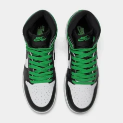 Nike Big Kids' Air Jordan Retro 1 High OG Casual Shoes Black/Lucky Green/White - FD1437 031 12 Nike Big Kids' Air Jordan Retro 1 High OG Casual Shoes Black/Lucky Green/White - FD1437 031 -Default Template 7 FD1437 031 P5