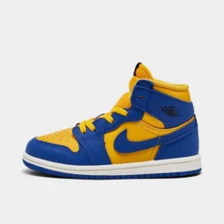 Nike Kids' Toddler Air Jordan Retro 1 High OG Casual Shoes Varsity Maize/Game Royal/Sail - FD2598Â 700