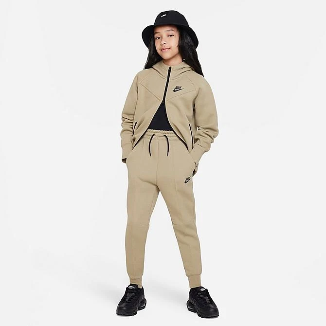 Girls' Nike Sportswear Tech Fleece Jogger Pants Neutral Olive/Black - FD2975 276 4 Girls' Nike Sportswear Tech Fleece Jogger Pants Neutral Olive/Black - FD2975 276 - Image 2