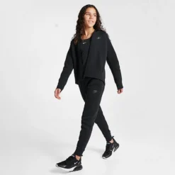 Girls' Nike Sportswear Tech Fleece Full-Zip Hoodie Black/Black/Black - FD2979 010 9 Girls' Nike Sportswear Tech Fleece Full-Zip Hoodie Black/Black/Black - FD2979 010 -Default Template 7 FD2979 010 M2