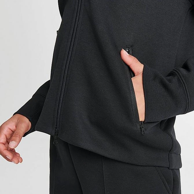 Girls' Nike Sportswear Tech Fleece Full-Zip Hoodie Black/Black/Black - FD2979 010 8 Girls' Nike Sportswear Tech Fleece Full-Zip Hoodie Black/Black/Black - FD2979 010 - Image 6