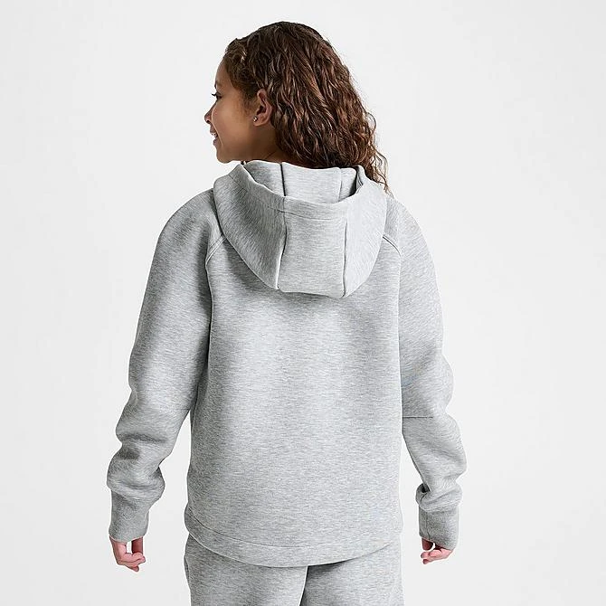 Girls' Nike Sportswear Tech Fleece Full-Zip Hoodie Dark Grey Heather/Black - FD2979 063 6 Girls' Nike Sportswear Tech Fleece Full-Zip Hoodie Dark Grey Heather/Black - FD2979 063 - Image 4