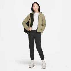 Girls' Nike Sportswear Tech Fleece Full-Zip Hoodie Neutral Olive/Black - FD2979 276 8 Girls' Nike Sportswear Tech Fleece Full-Zip Hoodie Neutral Olive/Black - FD2979 276 -Default Template 7 FD2979 276 M2