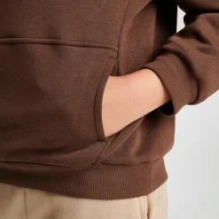 Kids' Nike Sportswear Club Fleece Pullover Hoodie Cacao Wow/White - FD3000B 259 -Default Template 7 FD3000B 259 M6