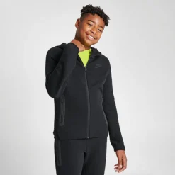 Boys' Nike Sportswear Tech Fleece Full-Zip Hoodie Black/Black/Black - FD3285 010 -Default Template 7 FD3285 010 M3