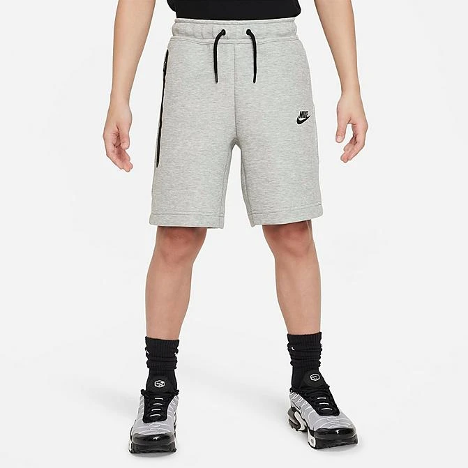 Boys' Nike Tech Fleece Shorts Dark Grey Heather/Black/Black - FD3289 063 3 Boys' Nike Tech Fleece Shorts Dark Grey Heather/Black/Black - FD3289 063