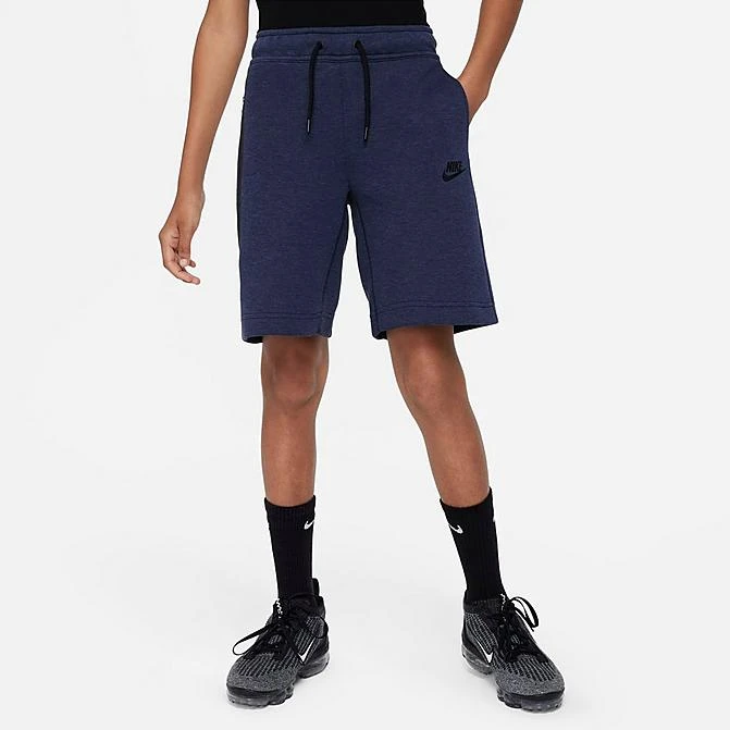 Boys' Nike Tech Fleece Shorts Obsidian Heather/Black/Black - FD3289 473 3 Boys' Nike Tech Fleece Shorts Obsidian Heather/Black/Black - FD3289 473