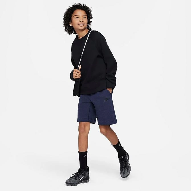 Boys' Nike Tech Fleece Shorts Obsidian Heather/Black/Black - FD3289 473 5 Boys' Nike Tech Fleece Shorts Obsidian Heather/Black/Black - FD3289 473 - Image 3