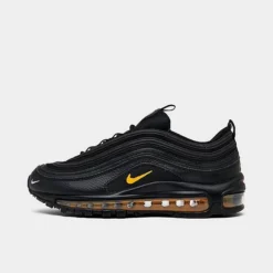 Big Kids' Nike Air Max 97 Casual Shoes Black/University Gold/Wolf Grey - FD9777 001