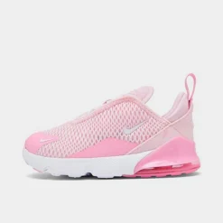 Girls' Toddler Nike Air Max 270 Casual Shoes Pink Foam/White/Pink Rise - FJ0692Â 663