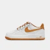 Big Kids' Nike Air Force 1 Low Casual Shoes White/Desert Ochre - FJ0706 100 -Default Template 7 FJ0706 100 P1