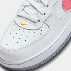 Little Kids' Nike Force 1 Low Casual Shoes White/Laser Orange/Indigo Haze/Coral Chalk - FJ3484 100 -Default Template 7 FJ3484 100 P3