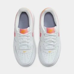 Little Kids' Nike Force 1 Low Casual Shoes White/Laser Orange/Indigo Haze/Coral Chalk - FJ3484 100 -Default Template 7 FJ3484 100 P5