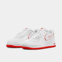 Little Kids' Nike Force 1 Low Casual Shoes White/Picante Red/White - FJ3484 101 -Default Template 7 FJ3484 101 P2