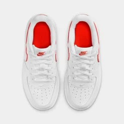 Little Kids' Nike Force 1 Low Casual Shoes White/Picante Red/White - FJ3484 101 -Default Template 7 FJ3484 101 P5