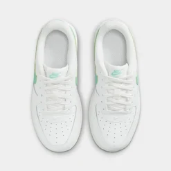 Little Kids' Nike Force 1 Low Casual Shoes Summit White/Emerald Rise - FJ3484 104 12 Little Kids' Nike Force 1 Low Casual Shoes Summit White/Emerald Rise - FJ3484 104 -Default Template 7 FJ3484 104 P5