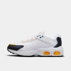 Big Kids' Nike Air Max TW Next Nature Casual Shoes White/University Gold/Black/Deep Royal Blue - FJ4606 100