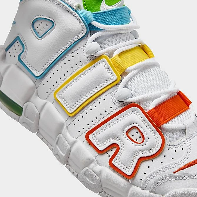 Big Kids' Nike Air More Uptempo Basketball Shoes White/Multi - FJ4624 100 5 Big Kids' Nike Air More Uptempo Basketball Shoes White/Multi - FJ4624 100 - Image 3