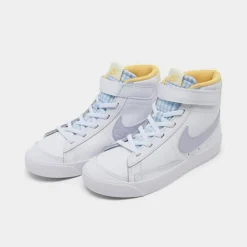 Little Kids' Nike Blazer Mid '77 Hook-and-Loop Casual Shoes White/Oxygen Purple/Coconut Milk - FJ4646 100 -Default Template 7 FJ4646 100 P2