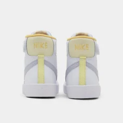 Little Kids' Nike Blazer Mid '77 Hook-and-Loop Casual Shoes White/Oxygen Purple/Coconut Milk - FJ4646 100 -Default Template 7 FJ4646 100 P4