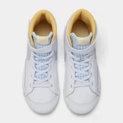 Little Kids' Nike Blazer Mid '77 Hook-and-Loop Casual Shoes White/Oxygen Purple/Coconut Milk - FJ4646 100 -Default Template 7 FJ4646 100 P5