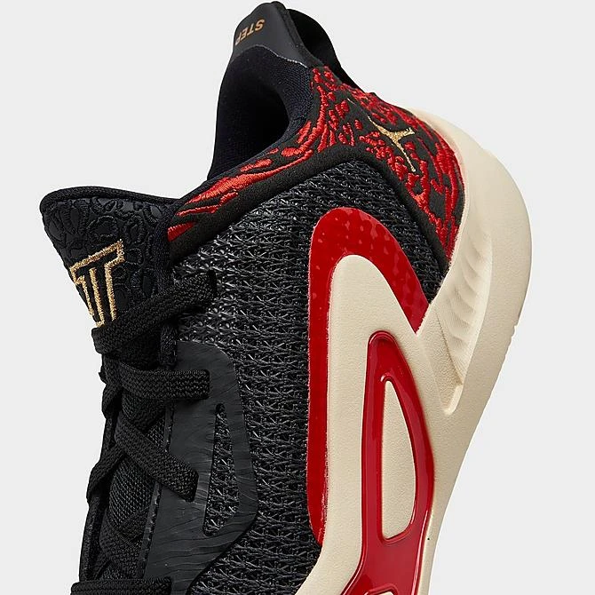 Nike Little Kids' Jordan Tatum 1 Zoo Basketball Shoes Black/University Red/Beach/Metallic Gold - FJ4654 001 5 Nike Little Kids' Jordan Tatum 1 Zoo Basketball Shoes Black/University Red/Beach/Metallic Gold - FJ4654 001 - Image 3