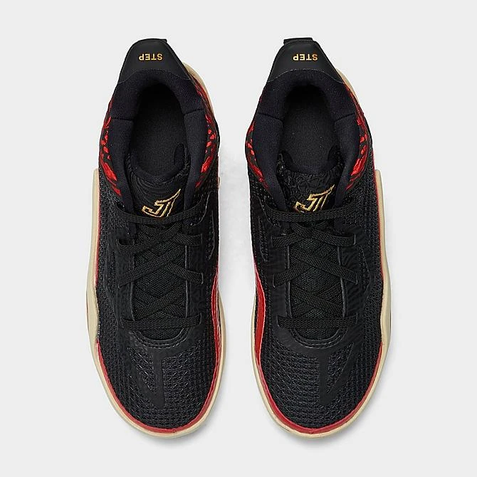 Nike Little Kids' Jordan Tatum 1 Zoo Basketball Shoes Black/University Red/Beach/Metallic Gold - FJ4654 001 7 Nike Little Kids' Jordan Tatum 1 Zoo Basketball Shoes Black/University Red/Beach/Metallic Gold - FJ4654 001 - Image 5