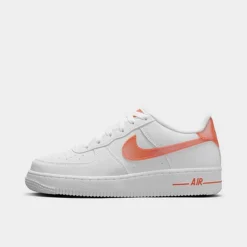 Big Kids' Nike Air Force 1 Next Nature Casual Shoes White/Safety Orange - FJ4669Â 100
